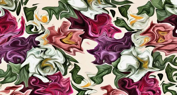 Αφηρημένο Φόντο Psychedelic Fractal Υφή Πινέλου Πινελιές Χρώματος Θολή Γραμμές — Φωτογραφία Αρχείου