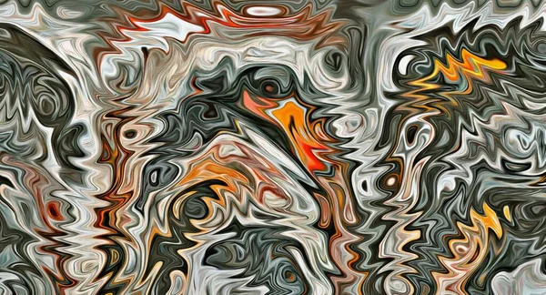 Fundal Abstract Fractal Psihedelic Textura Curselor Pensulă Vopsea Colorată Linii — Fotografie, imagine de stoc