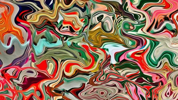 Contexte Abstrait Fracture Psychédélique Texture Des Coups Pinceau Peinture Colorée — Photo
