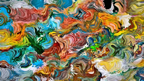 Abstract Background Psychedelic Fractal Texture Brush Strokes Colored Paint Blurred — Stock Photo, Image