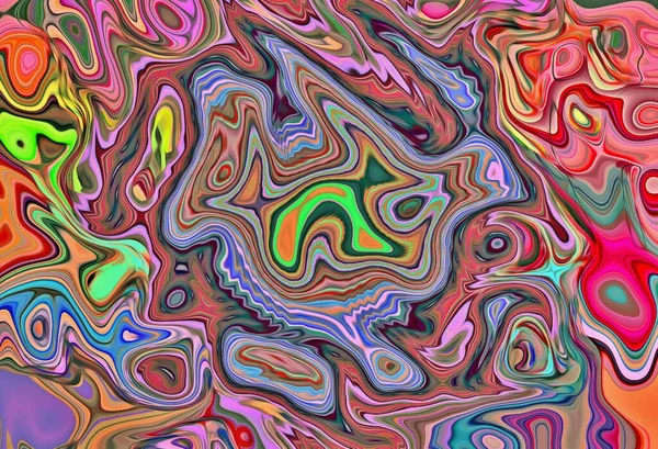 Αφηρημένο Φόντο Psychedelic Fractal Υφή Πινέλου Πινελιές Χρώματος Θολή Γραμμές — Φωτογραφία Αρχείου