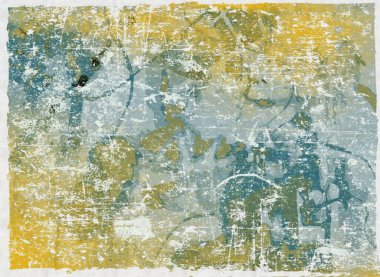 Suluboya, yağ, grunge arkaplan. Renkli boya darbelerinin dokusu, farklı boyutlarda ve şekillerde bulanık lekeler..