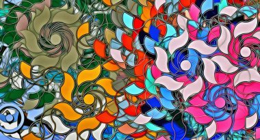 Suluboya, yağ, grunge arkaplan. Renkli boya darbelerinin dokusu, farklı boyutlarda ve şekillerde bulanık lekeler..