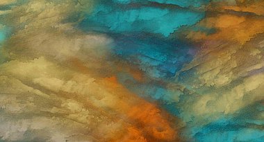 Suluboya, yağ, grunge arkaplan. Renkli boya darbelerinin dokusu, farklı boyutlarda ve şekillerde bulanık lekeler..