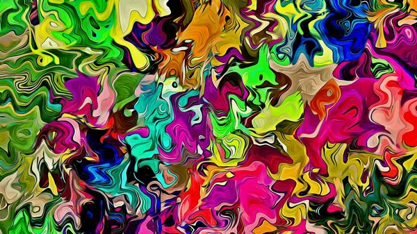 Suluboya, yağ, grunge arkaplan. Renkli boya darbelerinin dokusu, farklı boyutlarda ve şekillerde bulanık lekeler..