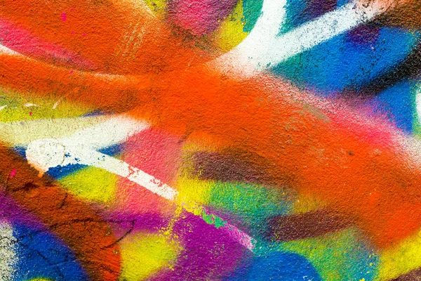 Прекрасне Вуличне Мистецтво Графіті Абстрактний Креативний Малюнок Модних Кольорів Стінах — стокове фото