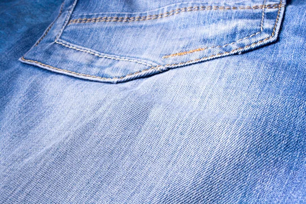 Textura Vaquera Denim Costura Tela —  Fotos de Stock