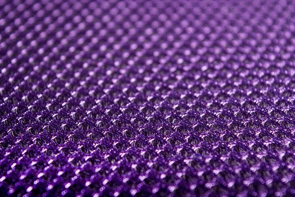Violet Polyester Textúra Lélegezhető Anyag Lyukak Levegőért Hátizsák Hátulja Homályos — Stock Fotó