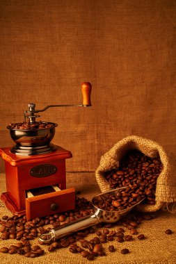 Kavrulmuş kahve çekirdeği.