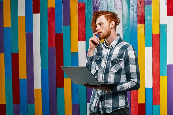 Red Hair Models. Bearded man.