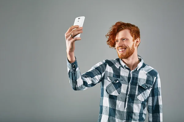 Red Hair Models. Bearded man.