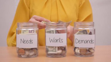 İhtiyaçlar, İstekler ve Talepler İçin Para Kaydediliyor