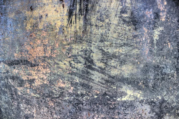 Grunge and scratched rusted metal texture, abstract faded pattern — Stock Photo, Image