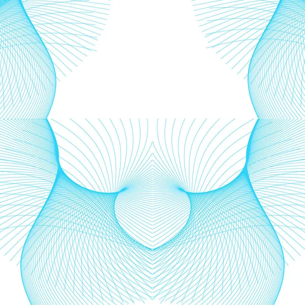 Blue Lines Abstract on a white Background. Blue waved lines for brochure, website.