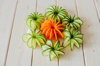 salatalık ve havuç oyma