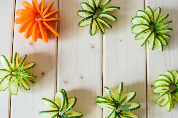 salatalık ve havuç oyma