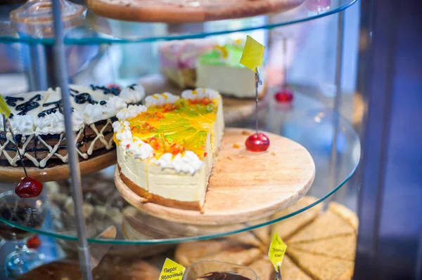 Cakes on display — Stock Photo, Image