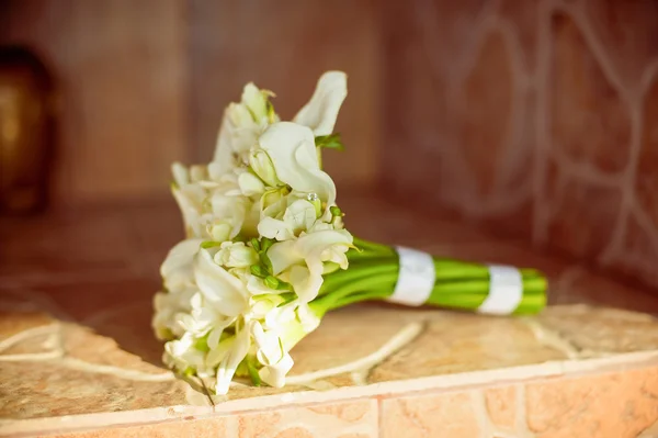 Beautiful bouquet of lily  the bride