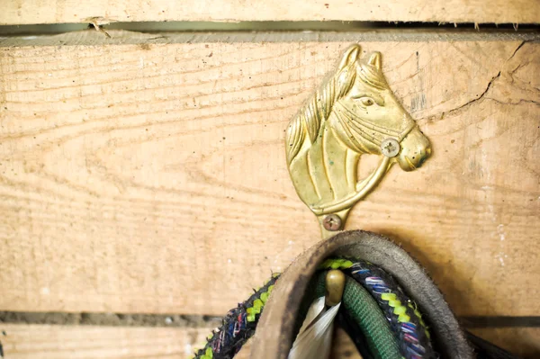 Figurine of a horse on the hook — Stock Photo, Image