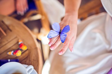 Mor Kelebek ile gelinin el