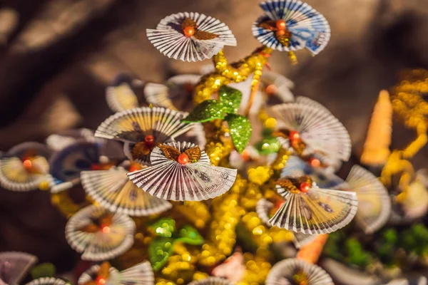 Elemento di decorazione per il nuovo anno lunare con testo Felice anno nuovo in vietnamita e auguri di tutto il meglio — Foto Stock