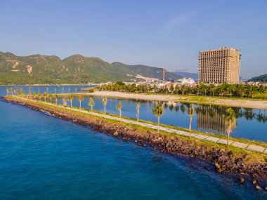 Güzel, turkuaz Paragon Sahili, Nha Trang Vietnam