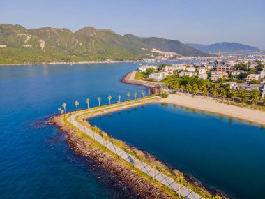 Güzel, turkuaz Paragon Sahili, Nha Trang Vietnam