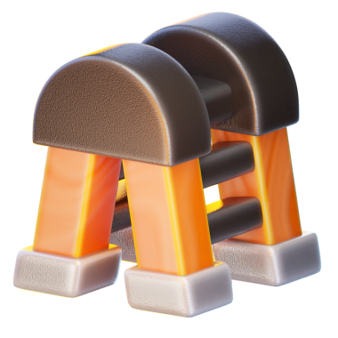 merdiven 3D canlandırma simgesi, yapı illüstrasyonu