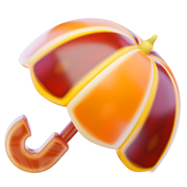 şemsiye 3d hazırlama simgesi