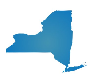 Blue similar New York map. New York map blank. New York map vector. New York map flat. New York map template. New York map object. New York map eps. New York map infographic. New York map clean. clipart