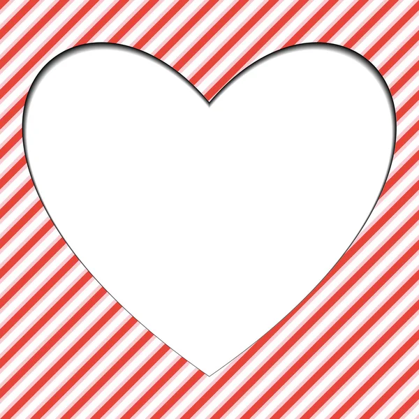 Rött och vitt sömlöst mönster med hjärta. Eps10. Vektor illustration — Stock vektor