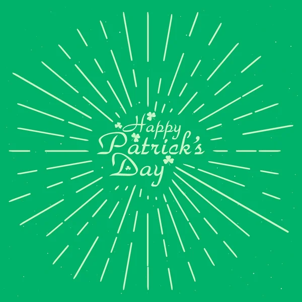 Den svatého patrickse s grunge. Eps10. Vektorová ilustrace. Denní vektor svatého Patricks. Den svatého Patricks JPEG, jpg. objekt dne St Patricks. Den svatého Patricks. — Stockový vektor