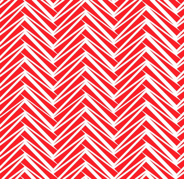 빨간색 흰색 삼각형입니다. 매끄러운 패턴. Eps 벡터 일러스트레이션 — 스톡 벡터