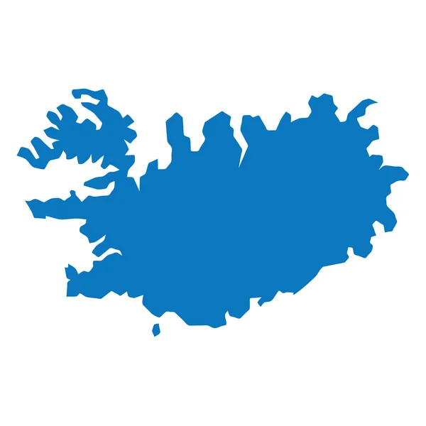 Carte d'Islande similaire bleue. Islande carte vierge. Islande carte vectorielle. Carte de l'Islande plate. Modèle de carte Islande. Islande carte objet. Islande carte eps. Islande infographie cartographique. Islande carte propre. Islande carte — Image vectorielle