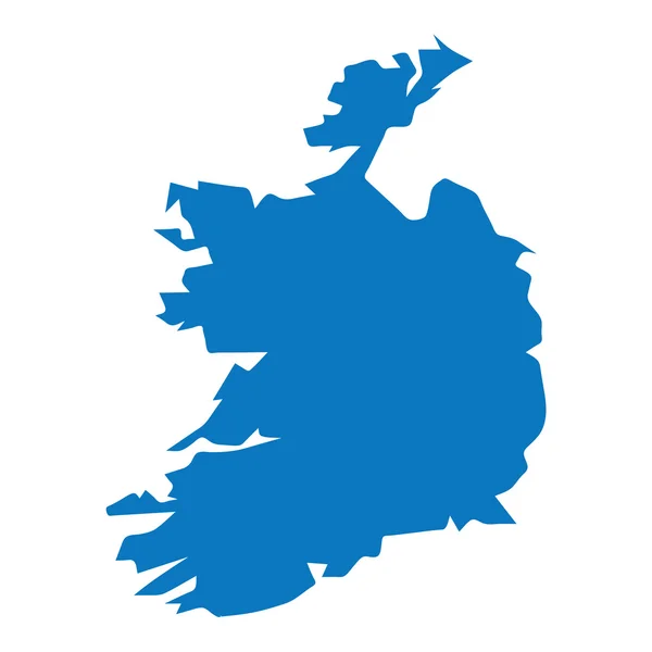 Modrá podobná mapa Irska. Irsko se nemapuje. Irsko mapuje vektor. Irsko se mapuje. Šablona mapy Irska Objekt mapy Irska. Irsko mapuje EPS. Irsko mapuje infoobrázek. Irsko se mapuje čistě. Irská mapa — Stockový vektor