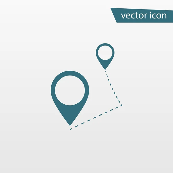 Útvonal ikon, útvonal ikon vektor, útvonal ikon objektum, útvonal ikon kép, útvonal ikon kép, útvonal ikon grafikus, Route ikon Art, Route Icon app, útvonal ikon jpg, útvonal ikon JPEG, Route Icon EPS, útvonal ikon — Stock Vector