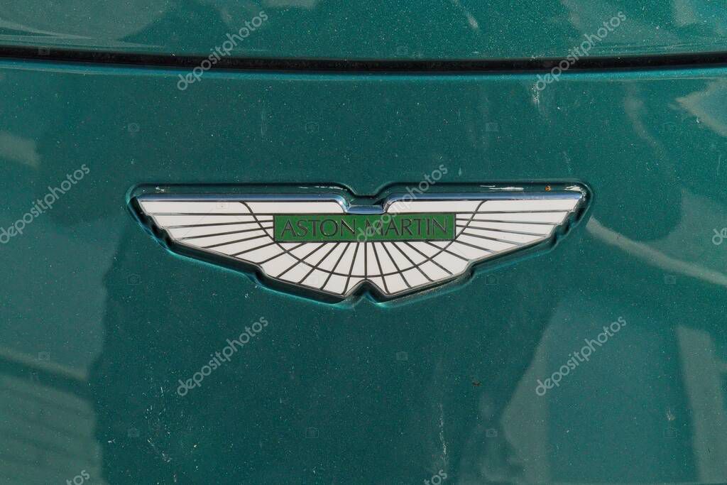 Vallila, Helsinki, Finland - August 4. 2025: Aston Martin logo.