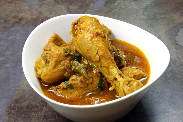 North Indian spicy chicken curry in a bowl — Stock Photo, Image