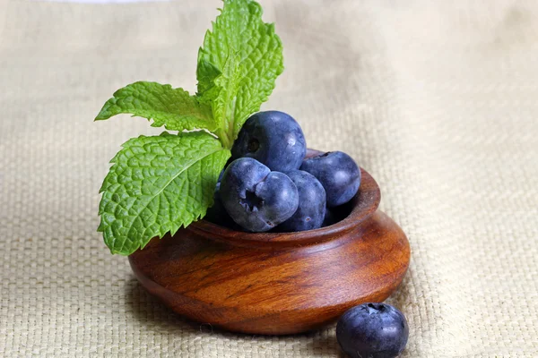 Blueberries in a container — Stock Photo, Image