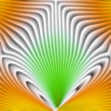 Turuncu ve yeşil soyut.