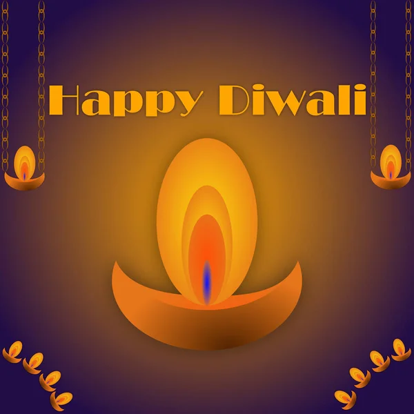 Diwali Greeting Message Happy Diwali — Stock Photo, Image