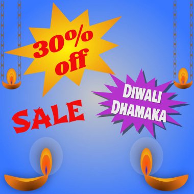 Diwali Satış broşürü ve Diwali Dhamaka