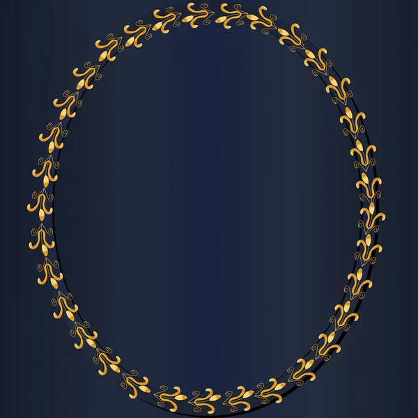 Arkaplan, davetiyeler, kartlar, premium şablonlar için altın soyut Mandal süsleme deseni.