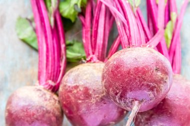 Beetroots yaprakları ile