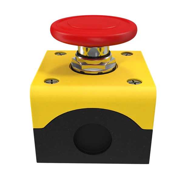 Red button 3d illustration — Stock Photo, Image