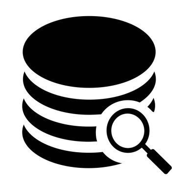 Siyah veritabanı vektör simgeler