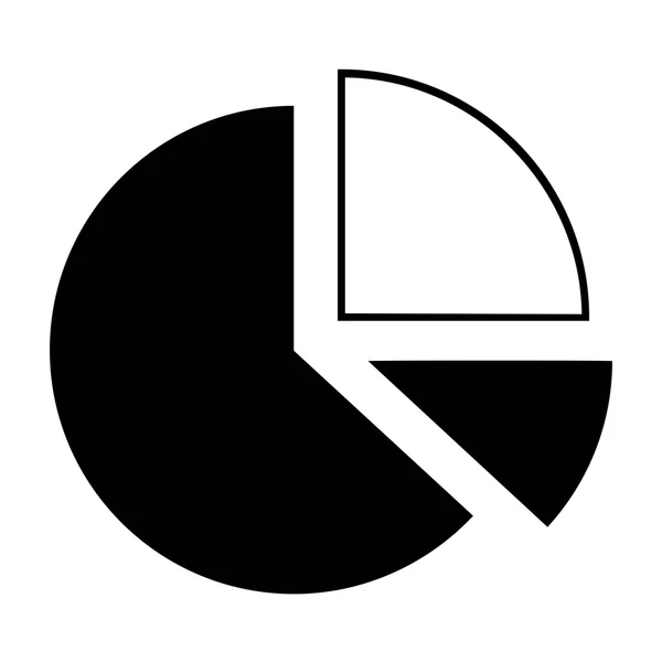 Gráfico de pastel Vector iconos — Vector de stock