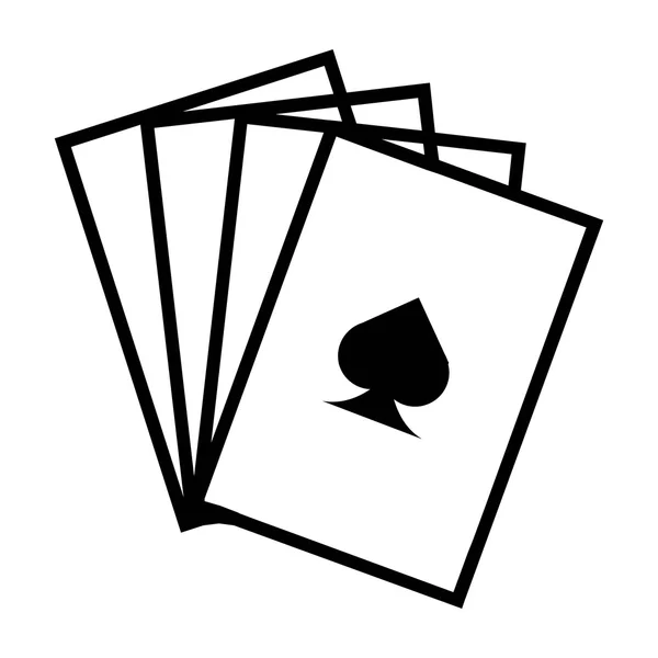 Playing Cards Vector Icons — Stock Vector