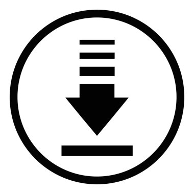 Upload ve Download - vektör simgeler