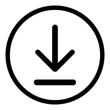 Upload ve Download - vektör simgeler